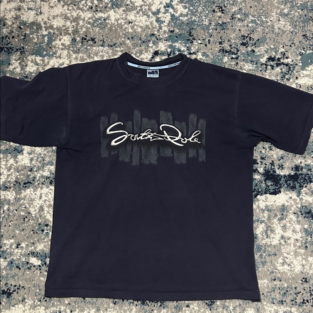 South Pole Men's Black Graphic Tee